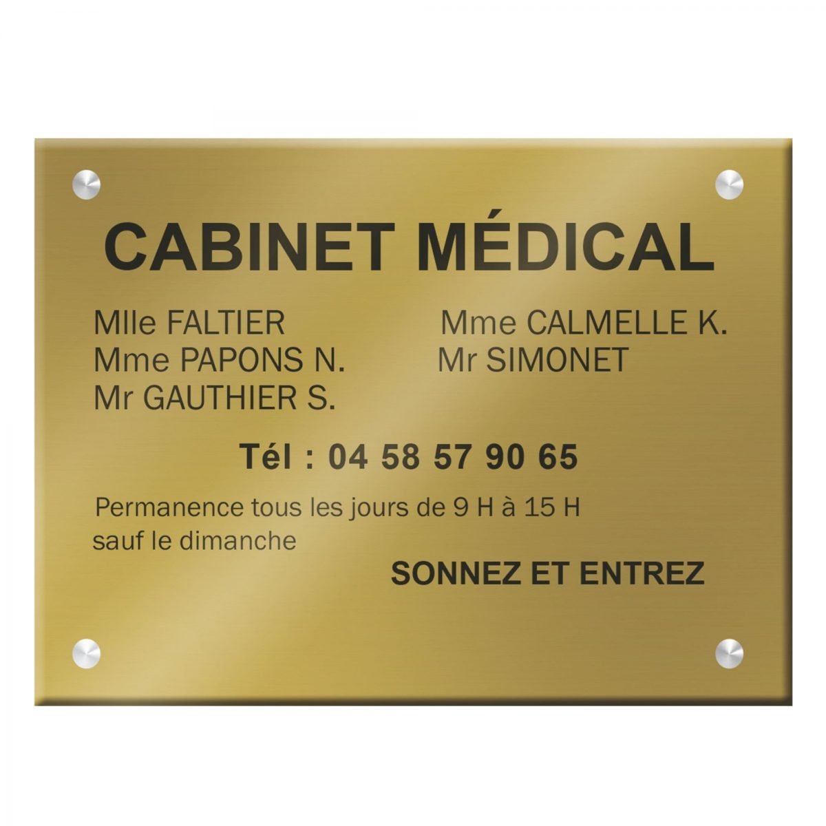 Plaque signalétique de selle - France