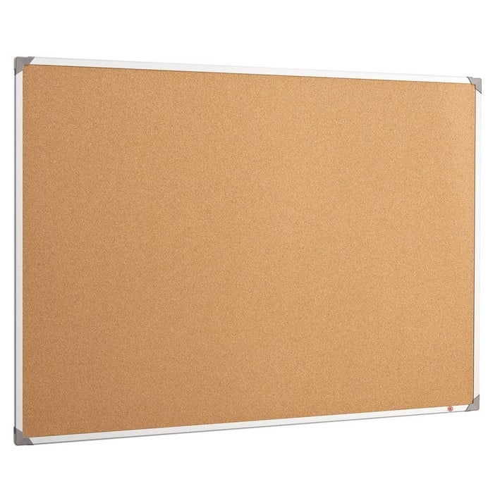 Bisilque Tableau d'affichage liège cadre PVC 90 x 120 cm