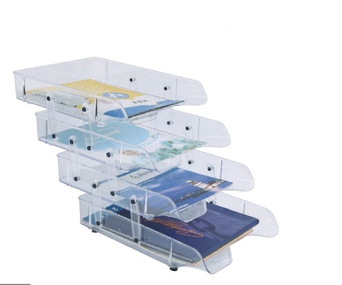 Rössler Papier 1335452700 - S.O.H.O. Corbeille à Courrier Pour DIN A4, Empilable, Noir, 1 Pièce
