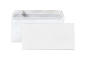 GPV 22703 - Enveloppe à fenêtre Premier 110x220/DL, 80 g/m², adhésive,  coloris blanc - boîte de 500
