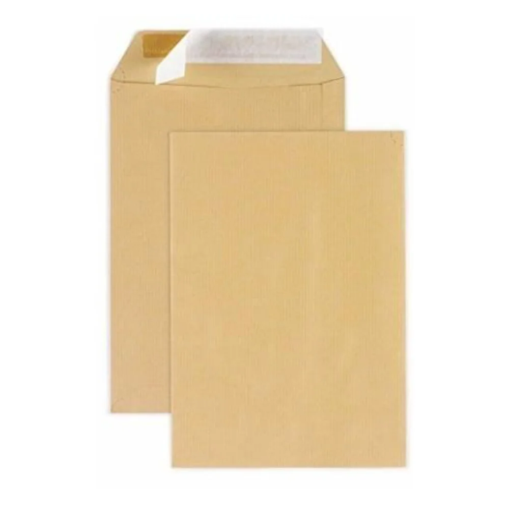 Lot De 50 Enveloppes Carton DIN A4 - 229 X 324 Mm - Blanc 450 G/m² - Autocollantes - Pour Documents, Photos, Livres