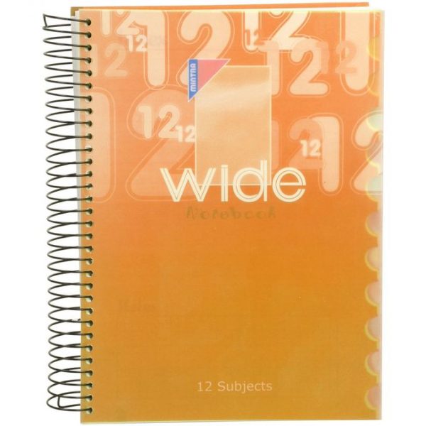 Cahier en spirale de 12 sujets 576 Page A4 MINTRA