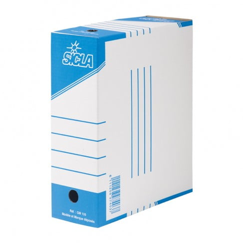 BOITE 34,7X25 DOS 13.5 CM MM STANDARD EN CARTON ONDULÉ BLANCHI